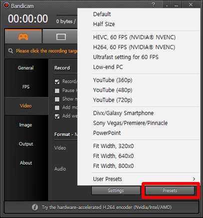 how to make 720p YouTube videos