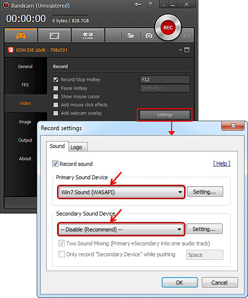 disable Secondardy sound device