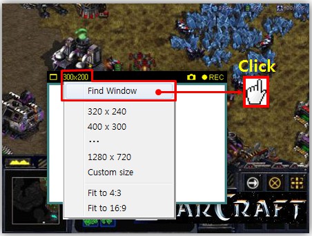 Bandicam starcraft 1 recording - find window