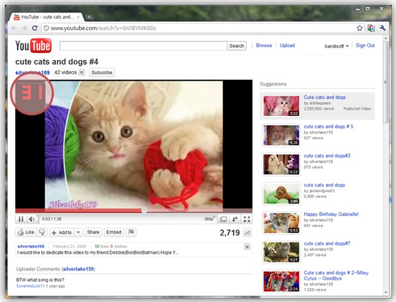 recording a streaming video - red color