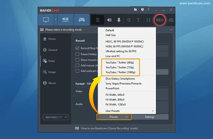 how to make 720p YouTube videos