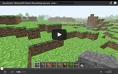 Minecraft game recording